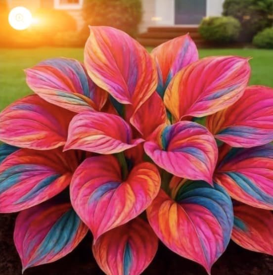 Rare Multicolor Hosta Seed + 100 Grams Organic Potmix Free