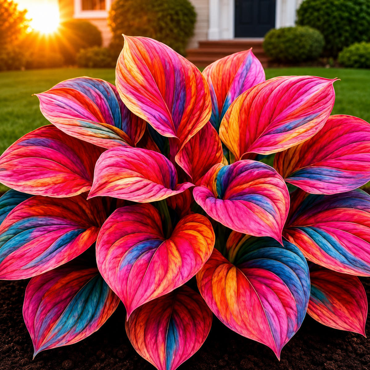 Rare Multicolor Hosta Seed + 100 Grams Organic Potmix Free