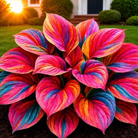 Rare Multicolor Hosta Seed + 100 Grams Organic Potmix Free