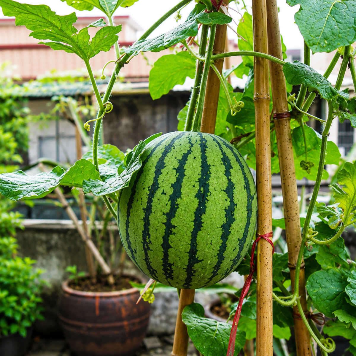 Potted small watermelon seeds