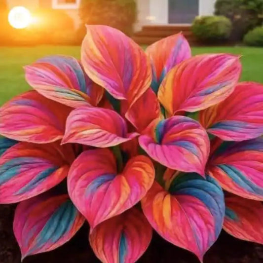 Rare Multicolor Hosta Seed + Plant Growth Serum Free