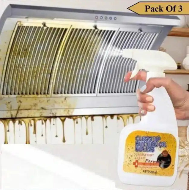 Kitchen Heavy Oil Cleaning Agent Antibacterial 3pcs