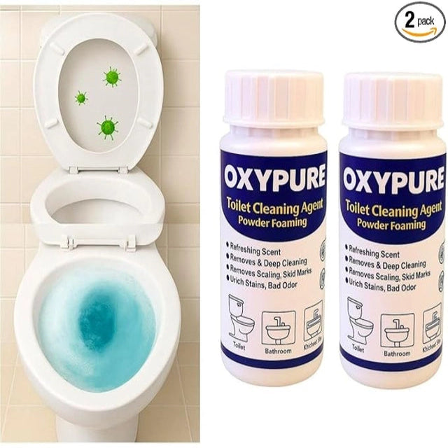 Toilet Cleaning Agent Powder, Foaming Toilet Cleaner - Pack of 2