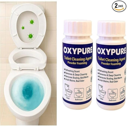 Toilet Cleaning Agent Powder, Foaming Toilet Cleaner - Pack of 2
