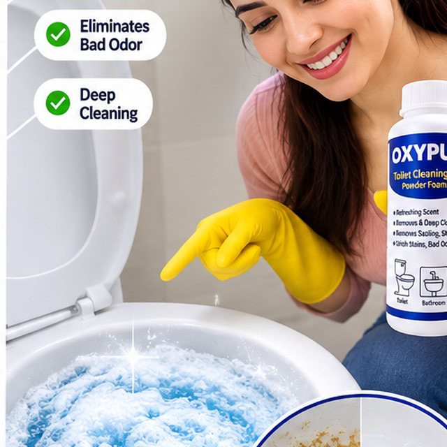 Toilet Cleaning Agent Powder, Foaming Toilet Cleaner - Pack of 2